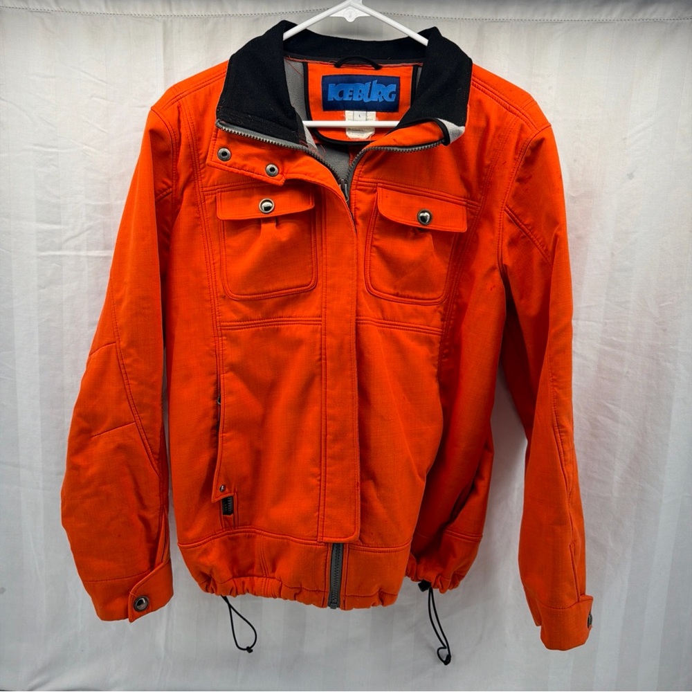 Iceberg‎ Vibrant Orange Bomber Jacket